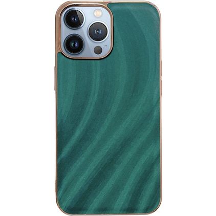 Mobigear Wavy Coque iPhone 14 Pro Max Coque arrière Rigide - Vert