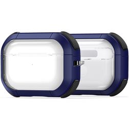 Mobigear Shockproof Coque rigide pour Apple AirPods Pro 1 - Bleu foncé