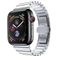 Mobigear Madrid Bracelet Acier Apple Watch Fermeture boucle déployante - 42/41/40/38 mm - Argent