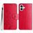 Mobigear Flowers Housse iPhone 16 Etui Porte-Monnaie - Rouge