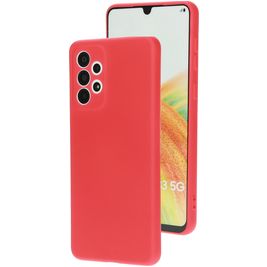 Mobiparts Coque Samsung Galaxy A33 Coque arrière en Silicone - Scarlet Red Mobiparts Coque Samsung Galaxy A33 Coque arrière en Silicone - Scarlet Red