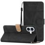 Mobigear Stitch Housse iPhone 17 Etui Porte-Monnaie - Noir
