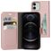 Mobiparts Classic Wallet iPhone 12 Étui Portefeuille - Rose