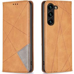 Mobigear Rhombus Slim Housse Samsung Galaxy S24 Plus Etui - Cognac