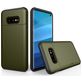 Mobigear Card Coque Samsung Galaxy S10e Coque arrière Rigide Anti-Chocs avec Porte-Cartes - Vert armée