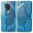 Mobigear Butterfly Housse Nokia 7.2 Etui Porte-Monnaie - Bleu