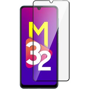 Mobigear Premium Samsung Galaxy M32 4G Verre trempé Protection d'écran - Compatible Coque - Noir