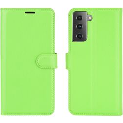 Mobigear Classic Samsung Galaxy S21 Étui Portefeuille - Vert