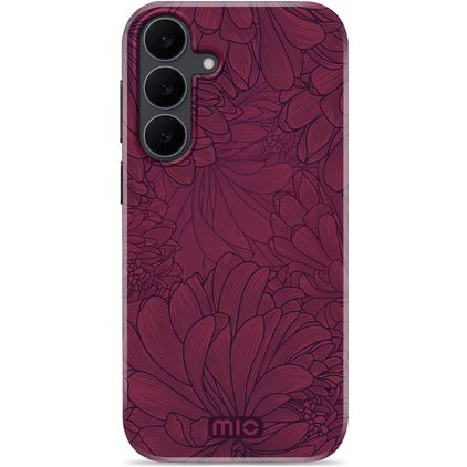 MIO Coque Samsung Galaxy S25 FE MagSafe Coque arrière Rigide - Berry Blooms
