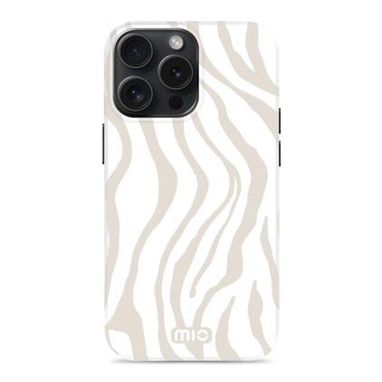 MIO Coque iPhone 15 Pro MagSafe Coque arrière Rigide - Sandy Zebra