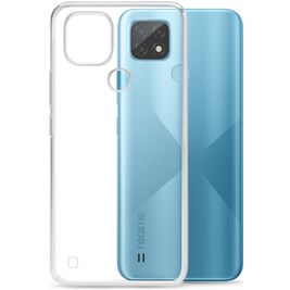Mobilize Gelly Coque Transparente Realme C21 Coque arrière en TPU Souple - Transparent