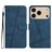 Mobigear Stitch Housse iPhone 17 Pro Etui Porte-Monnaie - Bleu
