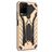 Mobigear Armor Stand Coque Vivo Y33s Coque arrière Rigide Anti-Chocs avec Support Amovible - Or