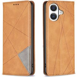 Mobigear Rhombus Slim Housse iPhone 17 Etui - Cognac