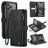 CaseMe C30 Housse iPhone 17 Pro Etui Porte-Monnaie - Noir