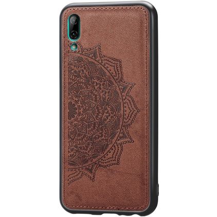 Mobigear Mandala Coque Huawei Y7 Pro (2019) Coque arrière Rigide - Marron