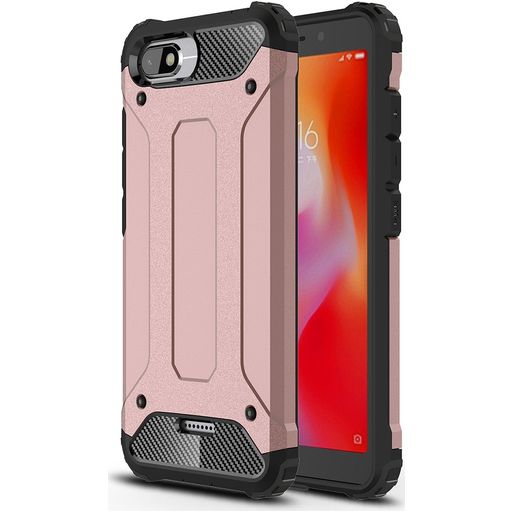Mobigear Outdoor Coque Xiaomi Redmi 6A Coque arrière Rigide Anti-Chocs - Rose doré