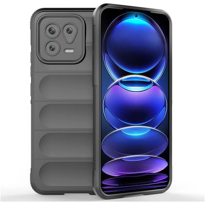Mobigear Bumpy Coque Xiaomi 13 Coque arrière en TPU Souple - Charcoal