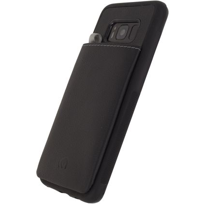 Mobilize Gelly Card Coque Samsung Galaxy S8 Coque arrière en TPU Souple avec Porte-Cartes - Noir