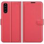 Mobigear Classic Sony Xperia 10 III Étui Portefeuille - Rouge