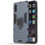 Mobigear Armor Ring Coque Samsung Galaxy A50 Coque arrière Rigide Anti-Chocs avec Anneau-Support - Bleu Marin