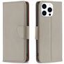 Mobigear Excellent Housse iPhone 16 Pro Max Etui Porte-Monnaie - Gris