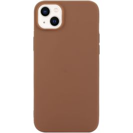 Mobigear Colors Coque iPhone 14 Coque arrière en TPU Souple - Marron