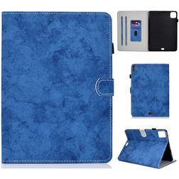Mobigear Folio iPad Air 4 (2020) Étui + Porte-stylet - Marbre Bleu