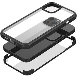 Mobilize 360 Protection Coque iPhone 14 Pro Max Coque arrière Rigide Anti-Chocs - Noir