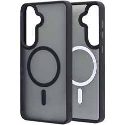 Mobiparts Hardcover Samsung Galaxy S26 Plus MagSafe Plastique rigide Coque arrière - Satin Black