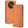 Mobigear Sensation Housse HONOR Magic 4 Lite Etui Porte-Monnaie - Marron