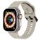 Mobigear Ripple Bracelet Silicone Apple Watch Fermeture boucle ardillon - 49/46/45/44 mm - Lumière stellaire