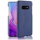 Mobigear Croco Coque Samsung Galaxy S10e Coque arrière Rigide - Bleu