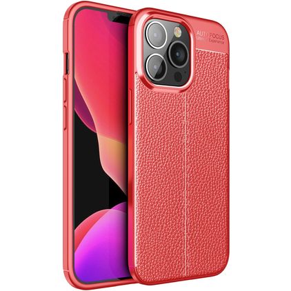 Mobigear Luxury iPhone 13 Pro Max TPU souple Coque arrière - Rouge