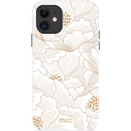 MIO Coque iPhone XR MagSafe Coque arrière Rigide - White Roses