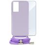 Mobilize Lanyard Gelly Samsung Galaxy A55 Coque avec cordon en TPU Souple - Pastel Purple