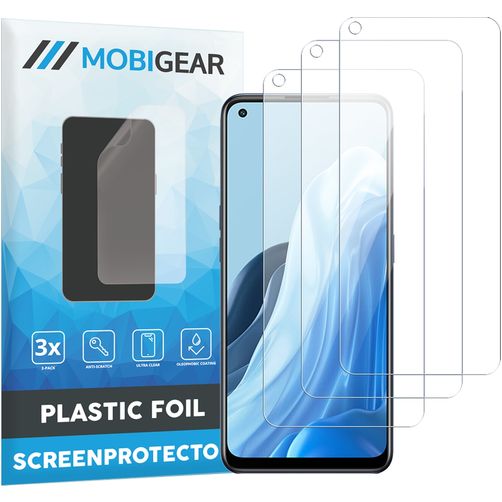 Mobigear OPPO Find X5 Lite Protection d'écran Film - Compatible coque (Lot de 3)