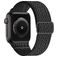 Mobigear W Texture Bracelet Nylon Apple Watch Bracelet élastique - 42/41/40/38 mm - Noir