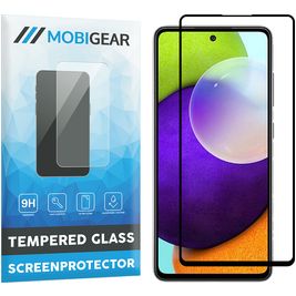 Mobigear Premium Samsung Galaxy A52 Verre trempé Protection d'écran - Compatible Coque - Noir