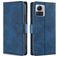 Mobigear Croco Housse Motorola Edge 30 Ultra Etui Porte-Monnaie - Bleu
