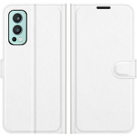 Mobigear Classic Housse OnePlus Nord 2 Etui Porte-Monnaie - Blanc