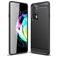 Mobigear Brushed Slim Coque Motorola Edge 20 Coque arrière en TPU Souple - Noir