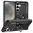 Mobigear Armor ring Coque Samsung Galaxy S25 Coque arrière Rigide Anti-Chocs avec Anneau-Support - Noir