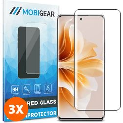 Mobigear Premium OPPO Reno 12 Verre trempé Protection d'écran - Compatible Coque (Lot de 3)
