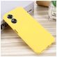 Mobigear Rubber Touch Coque OPPO A17 Coque arrière en Silicone - Jaune