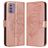 Mobigear Butterfly Housse Nokia G42 Etui Porte-Monnaie - Rose doré