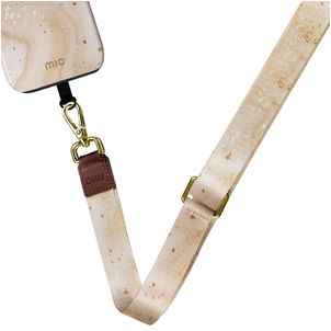 MIO Lanyard - Cordon de téléphone universel ajustable - Gold Marble