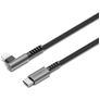 Cygnett Angled Braided - Câble USB-C vers Apple Lightning 1 mètre - Noir