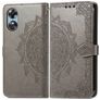 Mobigear Mandala Housse OPPO A17 Etui Porte-Monnaie - Gris