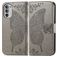 Mobigear Butterfly Housse Motorola Moto G82 Etui Porte-Monnaie - Gris